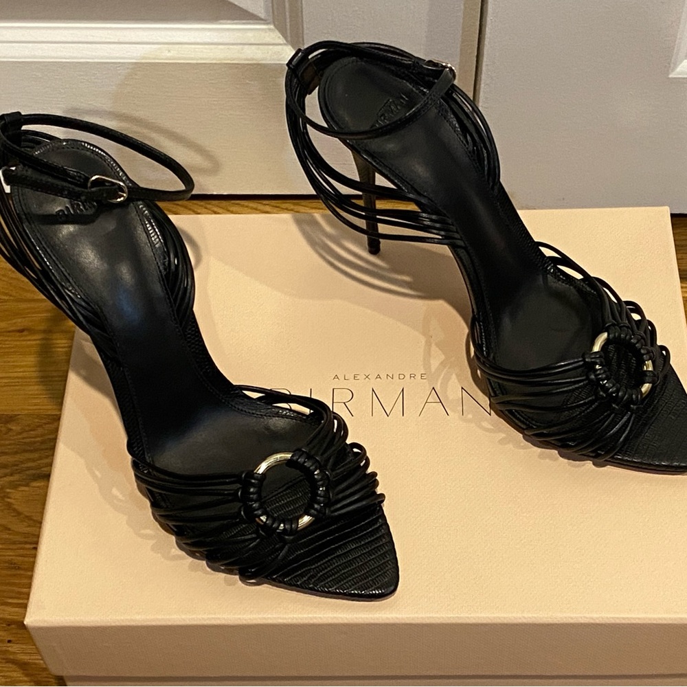 Alexandre Birman 100mm Harper Heels Black - Picture 1 of 7